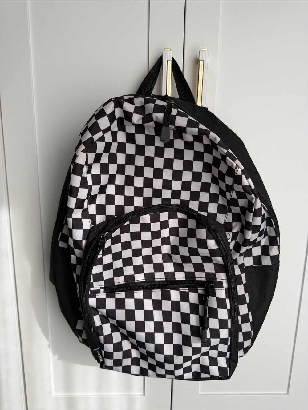 Black & White Checkerboard Backpack